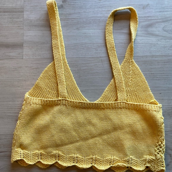 ZARA Crochet Knit Crop Top - Picture 4 of 4